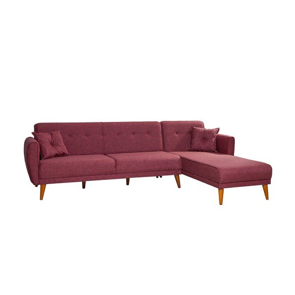 Colțar burgundy extensibil Aria – Balcab Home-image-1