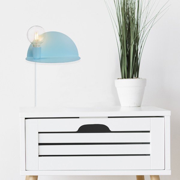 Aplică cu raft Homemania Decor Shelfie, lungime 25 cm, albastru-image-3