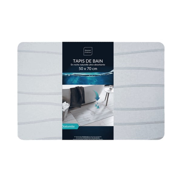 Covoraș de baie gri 50x70 cm Ondelina – douceur d'intérieur-image-3