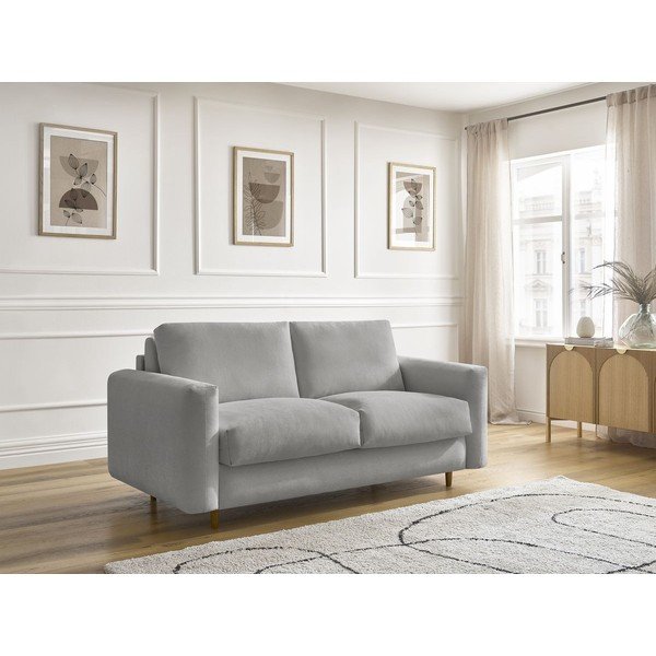 Canapea gri pentru dormitul zilnic/extensibilă 220 cm Cocoone – Bobochic Paris-image-1