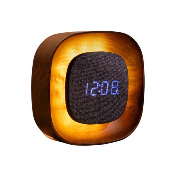 Ceas deșteptător digital Lumos Walnut – Gingko