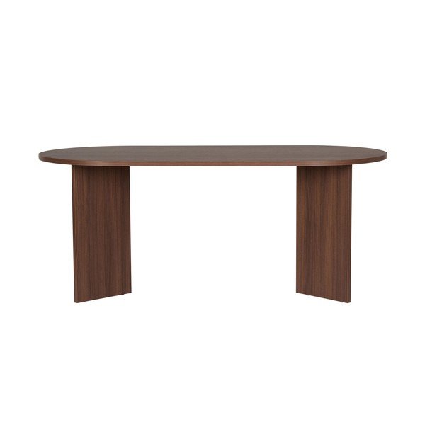 Masă de dining cu aspect de lemn de nuc 89,5x180 cm Sablin – Kalune Design