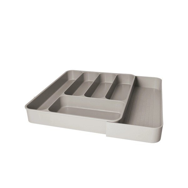 Organizator de tacâmuri gri ajustabil din plastic 39 x 43,5 cm – Brandani