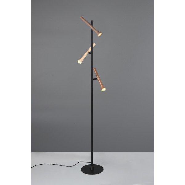 Lampadar negru LED cu abajur din metal (înălțime 150 cm) Fiato – Trio-image-2