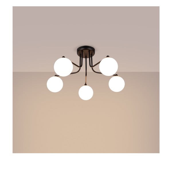 Plafonieră neagră-albă Beam – Sollux-image-1