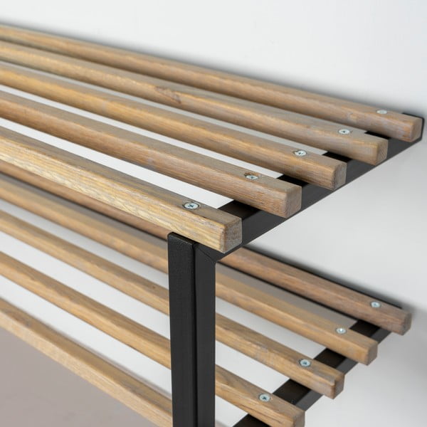 Pantofar negru/în culoare naturală suspendat din metal 100x26x34 cm Marco – Spinder Design-image-4