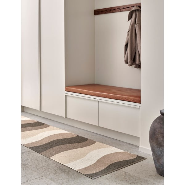 Covor tip traversă pentru interior și exterior maro/bej 70x200 cm Urvi Earth – Pappelina-image-4