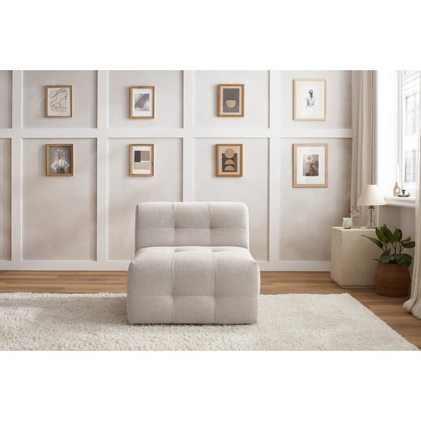 Modul pentru canapea bej Kleber - Bobochic Paris-image-1