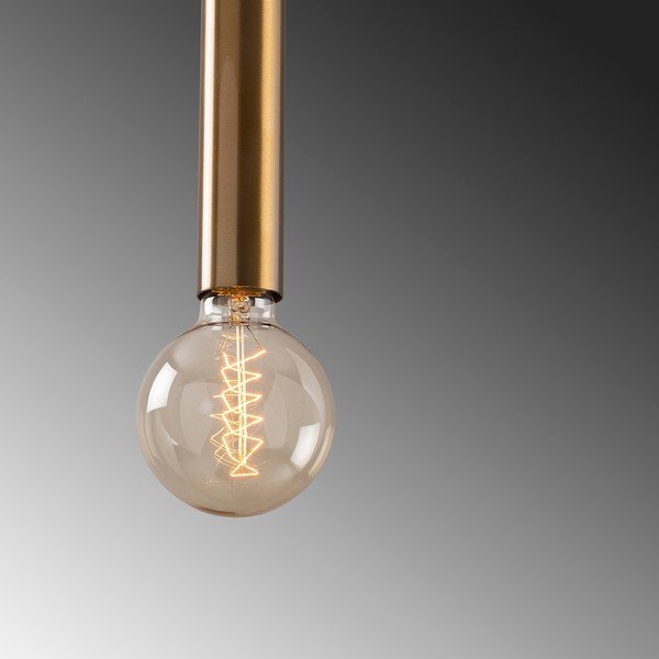 Lustră aurie cu abajur din metal ø 4 cm Tempo – Opviq lights-image-4