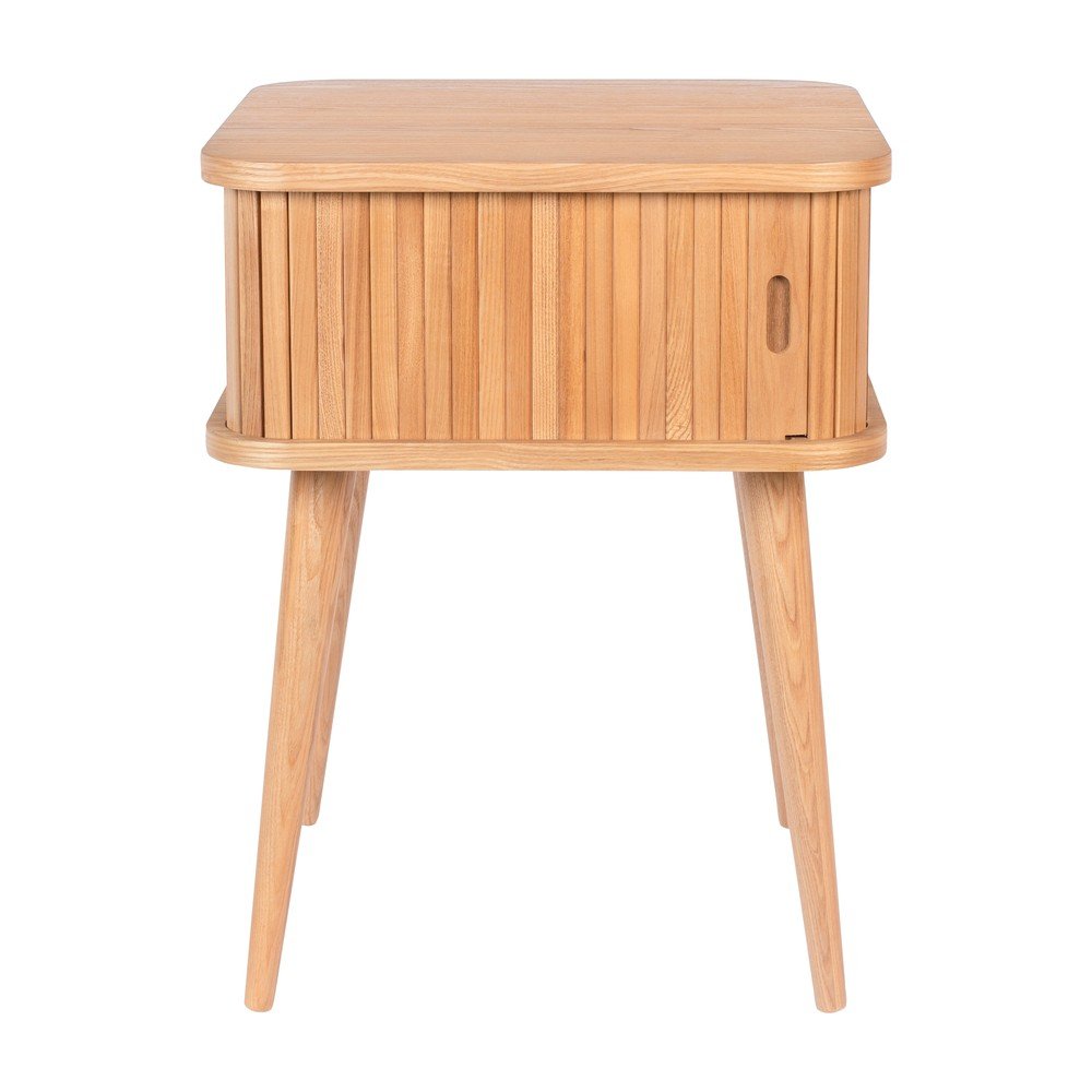 Noptieră în culoare naturală cu aspect de lemn de stejar Barbier – Zuiver