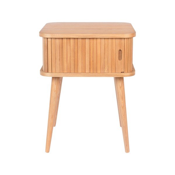 Noptieră în culoare naturală cu aspect de lemn de stejar Barbier – Zuiver