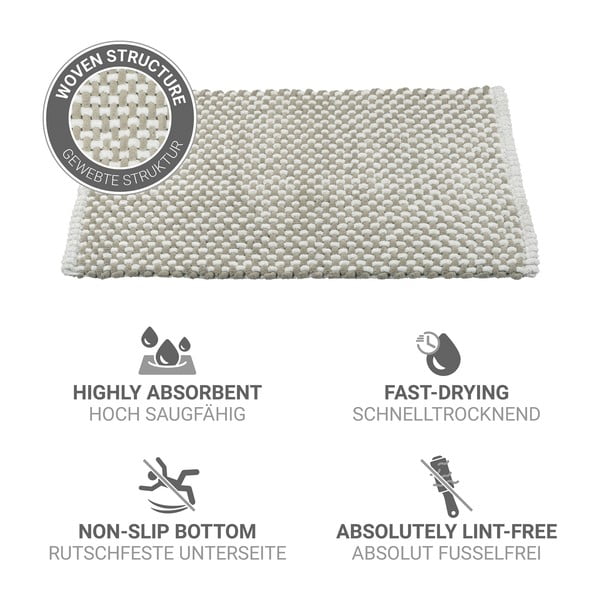 Covoraș de baie bej din material textil 50x80 cm Covelo – Wenko-image-4