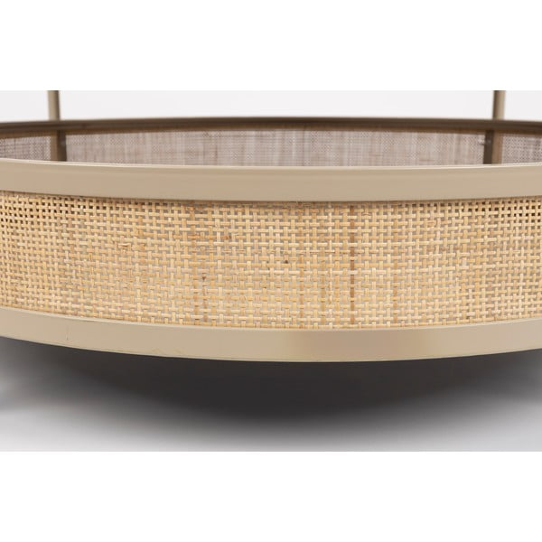 Măsuță de cafea bej/în culoare naturală rotundă ø 80 cm Makoto – White Label-image-4