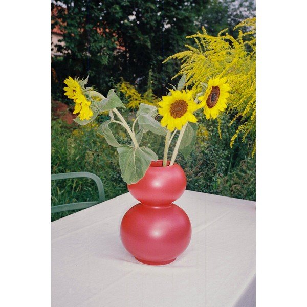 Vază roșie din ceramică (înălțime 36 cm) Tuga – noo.ma-image-4