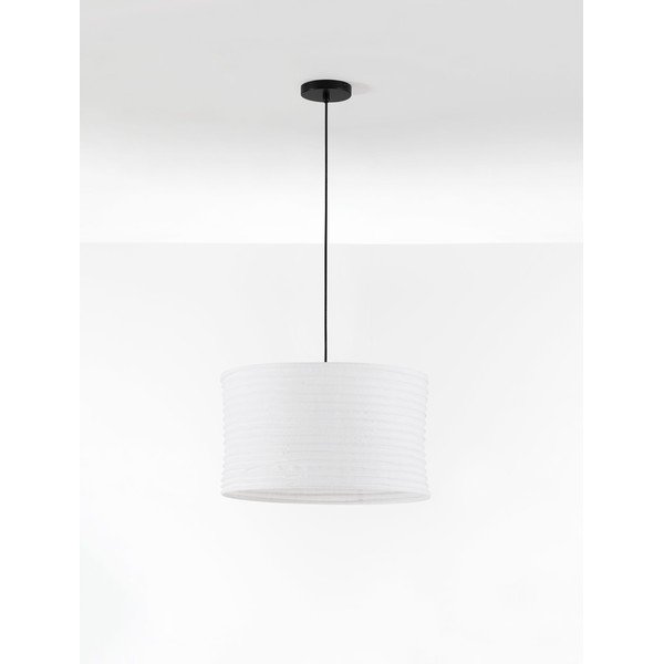 Lustră albă din in ø 50 cm Linnet – Nova Luce-image-3