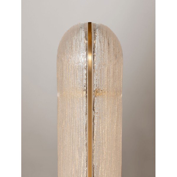Veioză alămie LED din metal cu abajur din sticlă (înălțime 40 cm) Gloree – Nova Luce-image-4