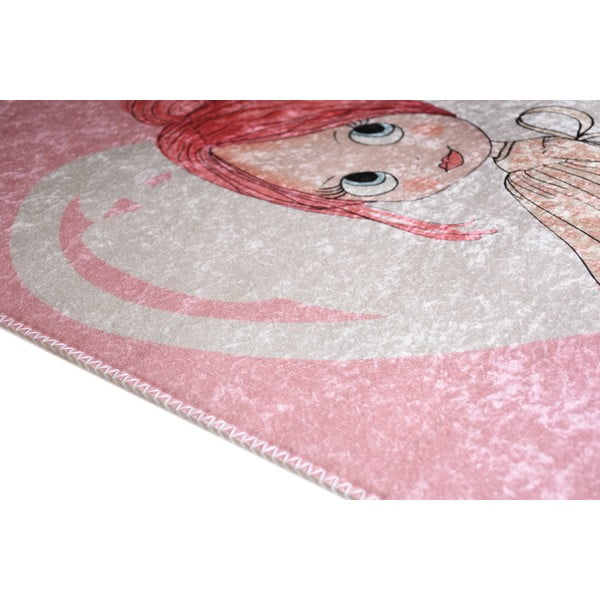 Covor pentru copii roz lavabil 120x180 cm Pretty Girl – Vitaus-image-2