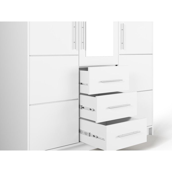 Dulap alb cu oglindă 147x200 cm Derry - Cosmopolitan Design-image-4