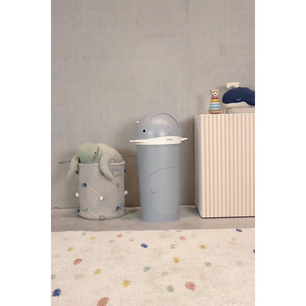 Coș de gunoi gri închis pentru scutece din plastic 25 l Whale – Kindsgut-image-1