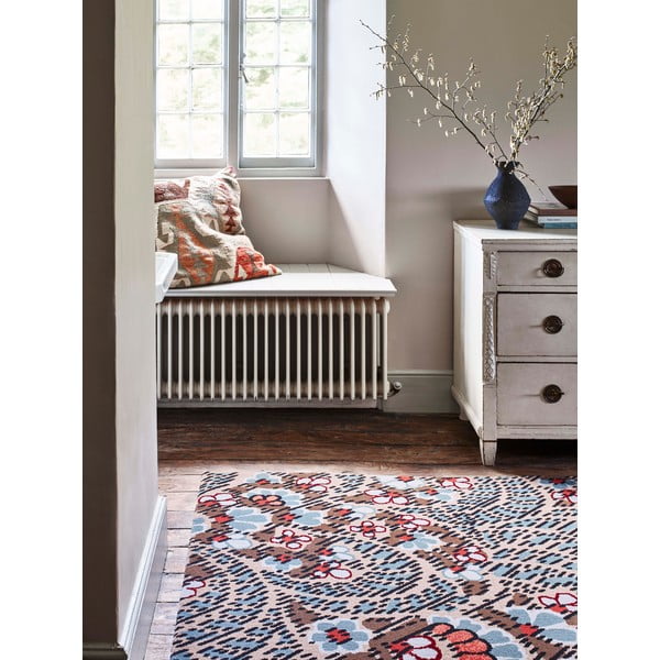 Covor maro din lână 200x300 cm Paisley – Agnella-image-1