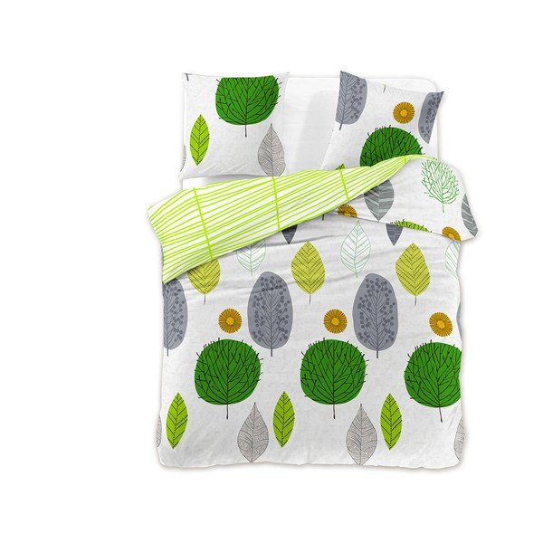 Lenjerie de pat din bumbac satinat DecoKing Greenleaf, 135 x 200 cm-image-3