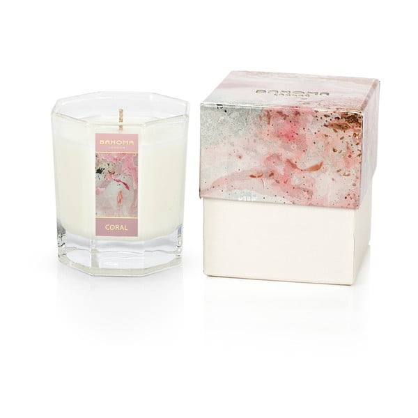 Lumânare parfumată în cutie cu aromă de patchouli și ylang-ylang Bahoma London Octagonal Candle in Rigid Box