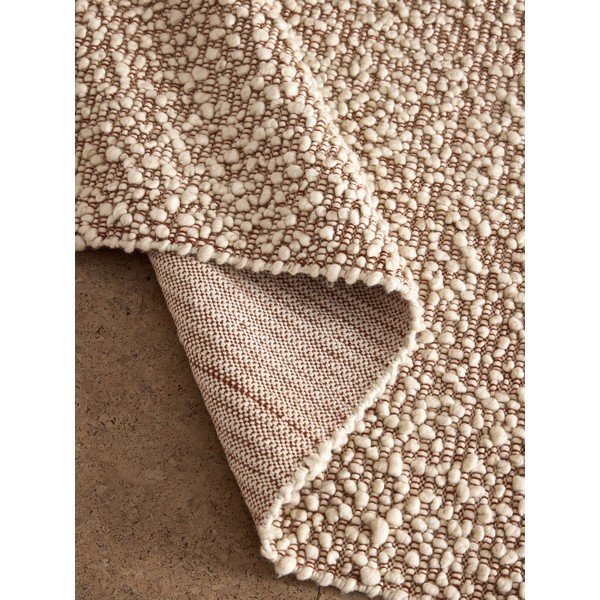 Covor bej țesut manual din amestesc de lână 120x170 cm Claude – MADE-image-4