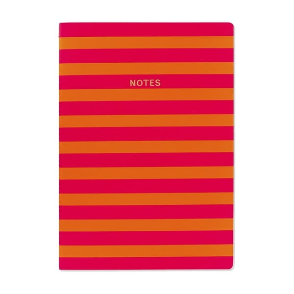 Caiet A4 GO Stationery Stripe, roșu portocaliu