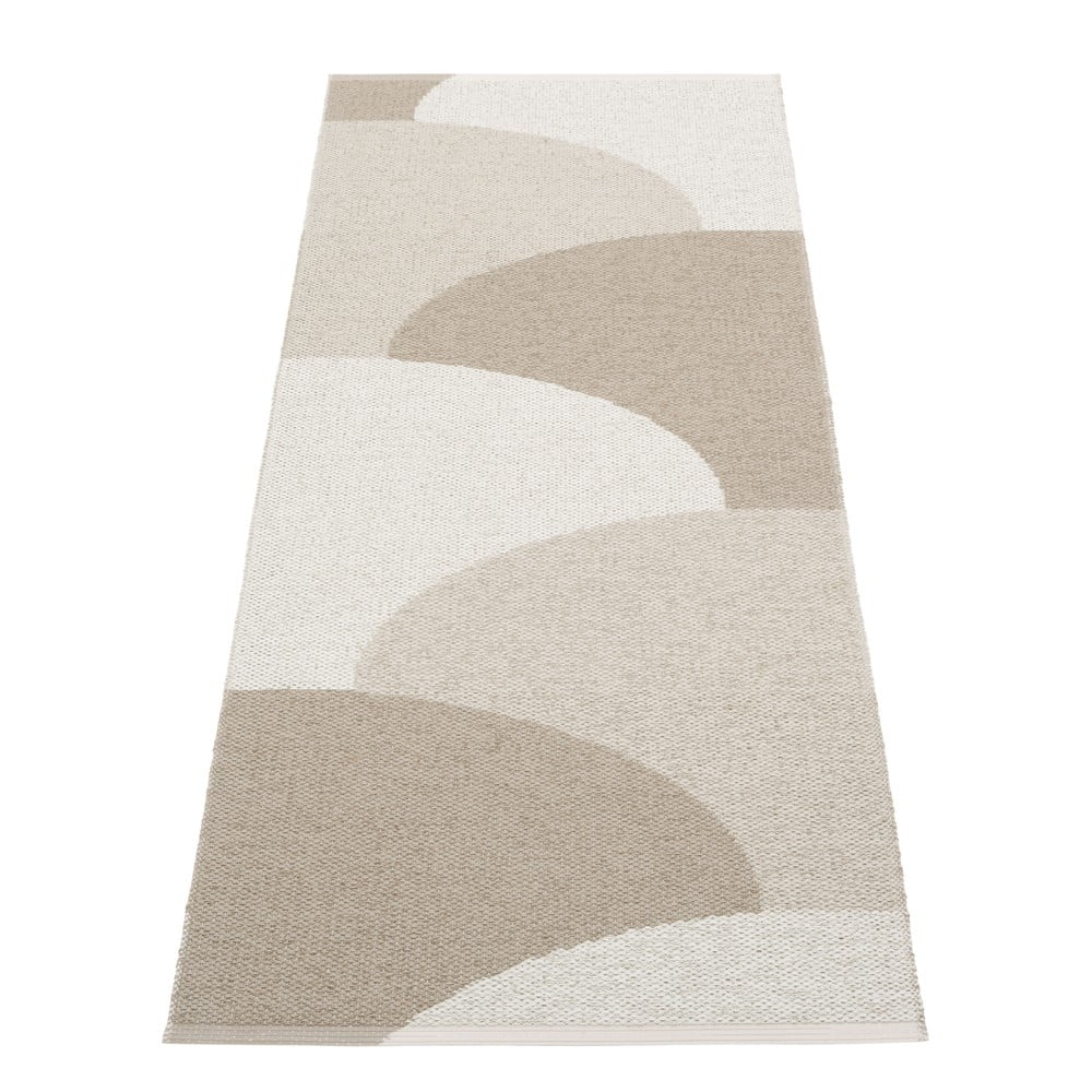 Covor tip traversă pentru interior și exterior bej 70x180 cm Hill Dark Linen – Pappelina