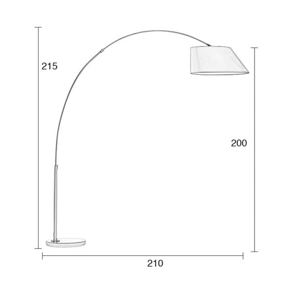 Lampadar Zuiver Arc, negru-image-4