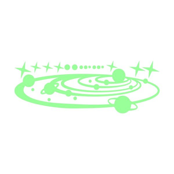 Autocolant fosforescent Fanastick The Galaxy-image-3