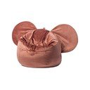 Fotoliu sac catifelat pentru copii The Brooklyn Kids Ears, roșu