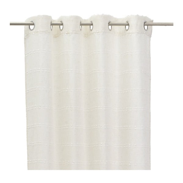 Draperie albă-bej din amestec de in 140x260 cm Nodes – Casa Selección