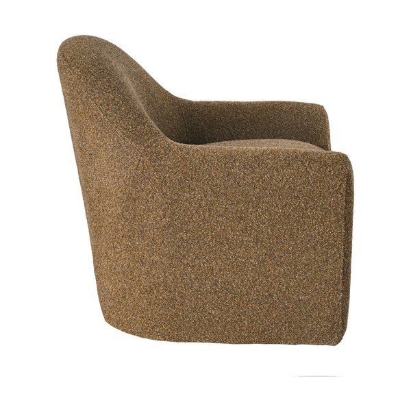 Fotoliu maro coniac cu tapițerie din chenille Zahara – House Nordic-image-2