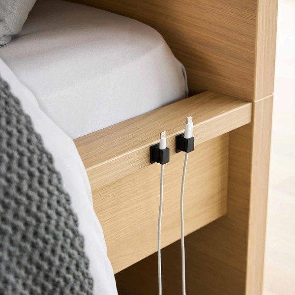 Organizatoare negre pentru cabluri 5 buc. din metal Smart – YAMAZAKI-image-1