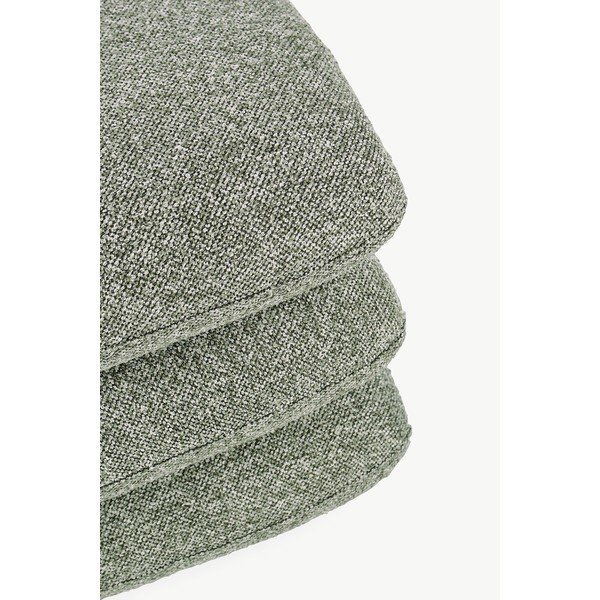 Puf verde cu tapițerie din țesătură bouclé Antara – Bizzotto-image-4