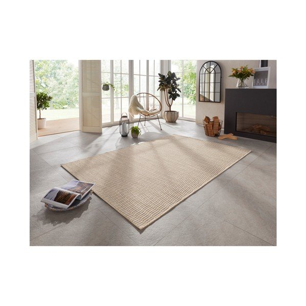 Covor potrivit și pentru exterior Elle Decoration Brave Dreux, 160 x 230 cm, crem-image-1