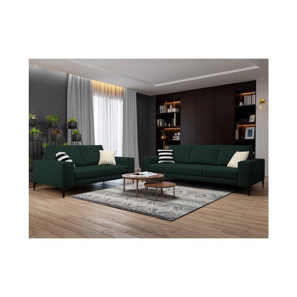 Canapea cu 2 locuri Cosmopolitan Design Lugano, verde-image-4