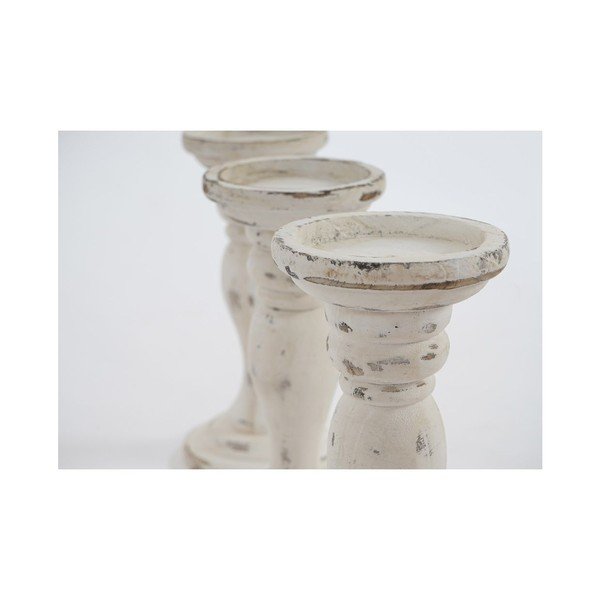 Set 3 sfesnice Shabby White, 24 cm-image-2