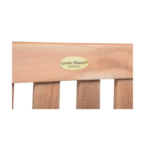 Bancă de grădină în culoare naturală din lemn masiv Solo – Garden Pleasure-image-4