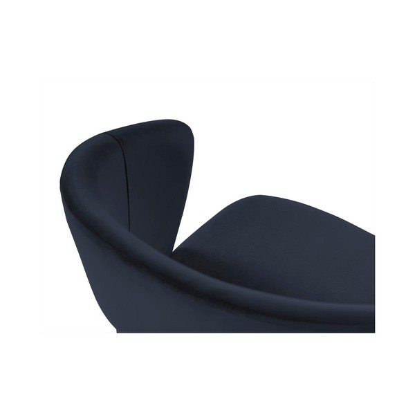 Scaun cu tapițerie de catifea Windsor & Co Sofas Elpis, albastru închis-image-3