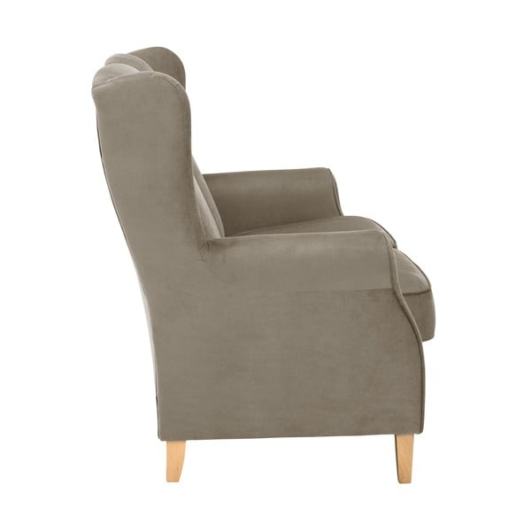 Canapea din catifea Max Winzer Lorris, 139 cm, maro-image-4