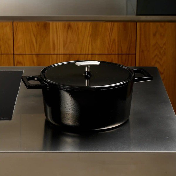 Cratiță cu capac din fontă 5,5 l adecvată pentru plita cu inducție Mattia 3.0 – FABINI-image-1