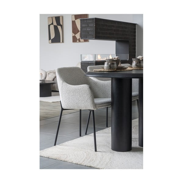 Masă de dining cu blat cu aspect de lemn de  frasin  100x220 cm Tirano – House Nordic-image-4