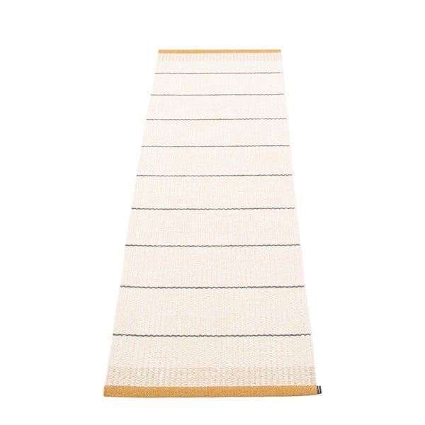 Covor tip traversă pentru interior și exterior galben ocru/crem 60x200 cm Belle Ochre – Pappelina