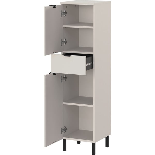 Dulap de baie crem înalt, îngust 30x120 cm Arcena – Germania-image-3