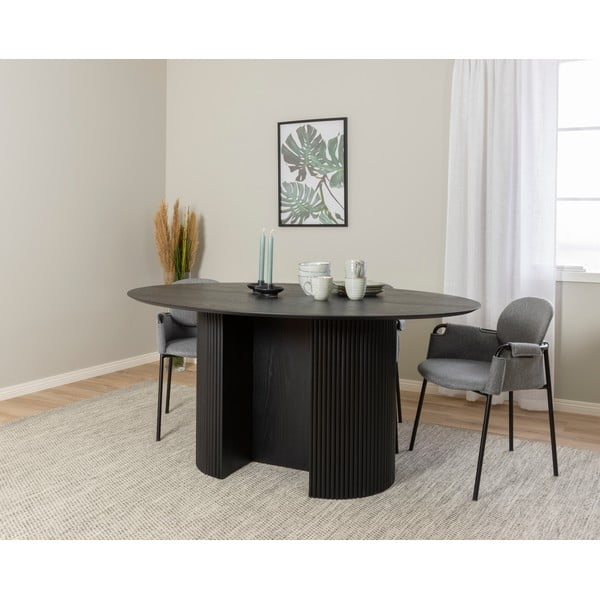 Masă dining cu aspect de lemn de frasin 160x110 cm Rod - Tenzo-image-1