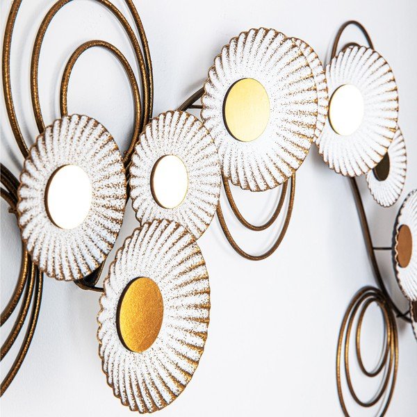 Decorațiune de perete din metal 101x41 cm – Wallity-image-3