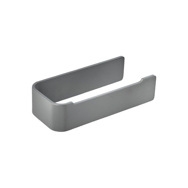 Suport pentru hârtie igienică gri de montat pe perete din metal Ume – Zone-image-1