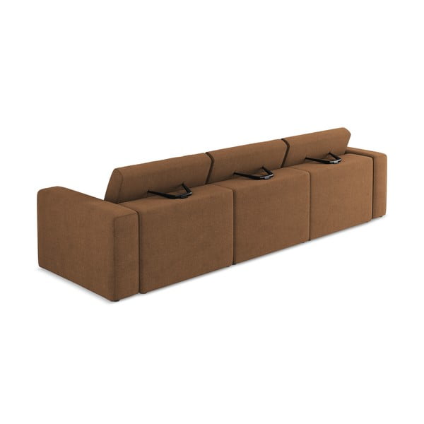 Canapea modulară maro 314 cm Kalea – Makamii-image-3